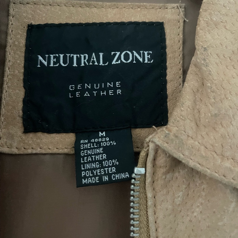 Genuine leather jacket unisex